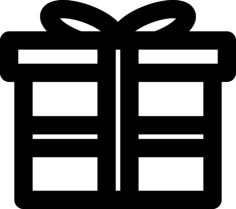 Party Gift Sketch Style Svg Vector, Free Vectors File